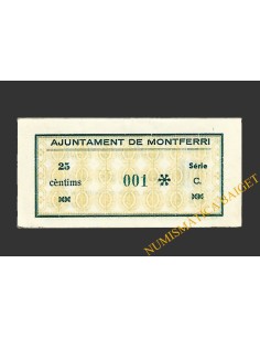 MONTFERRI (Tarragona), 25 centims, octubre del 1937  2