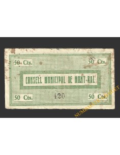 MONTRAL (Tarragona), 50 centims, 15 de juny del 1937 2