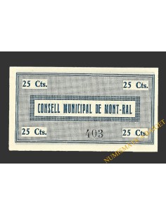 MONTRAL (Tarragona), 25 centims, 15 de juny del 1937 2