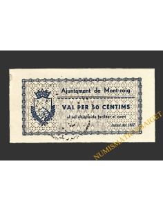 MONTROIG DEL CAMP (Tarragona), 50 centims, juliol del 1937