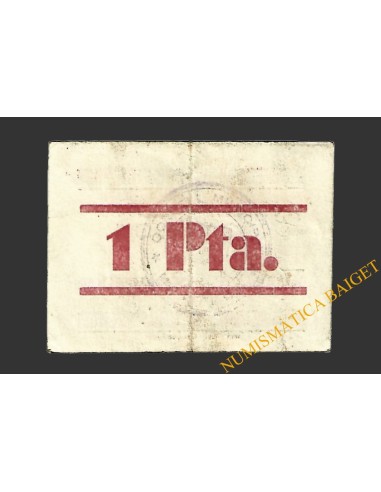 MONTROS (Lleida), 1 pesseta, 1937 