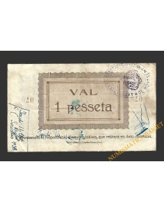MONTSENY (Barcelona), 1 pesseta, juny del 1937  2