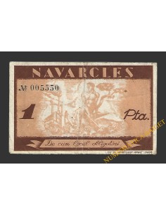 NAVARCLES (Barcelona),1 pesseta, 27 d'agost del 1937  2