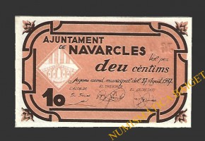 NAVARCLES (Barcelona), 10 centims, 27 d'agost del 1937 