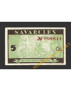 NAVARCLES (Barcelona), 5 centims, 27 d'agost del 1937  2