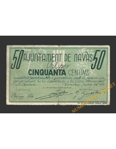 NAVAS (Barcelona),50 centims, 11 de juny del 1937 