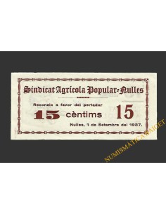 NULLES (Tarragona),15 centims, 1 de setembre del 1937 
