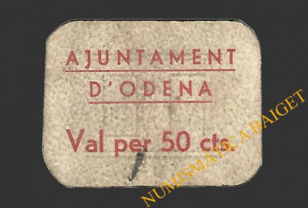 ODENA (Barcelona), 50 centims, 1937 