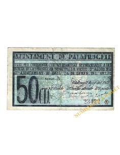PALAFRUGELL (Girona), 50 centims. agost del 1937 
