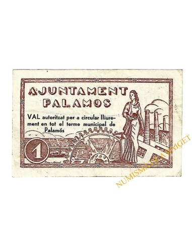PALAMOS (Girona), 1 pesseta. 11 de maig del 1937 