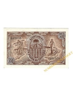 PALMA DE CERVELLO (Barcelona), 50 centims. 9 de setembrel del 1937 