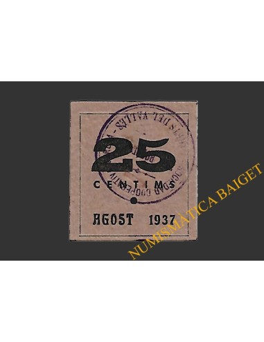PARETS DEL VALLES (Barcelona), 25 centims agost del 1937 