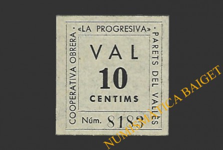 PARETS DEL VALLES (Barcelona), 10 centims agost del 1937 