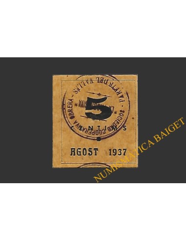 PARETS DEL VALLES (Barcelona), 5 centims agost del 1937 