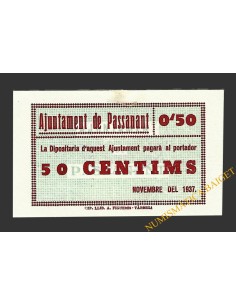 PASSANANT (Tarragona),50 centims, novembre del 1937 