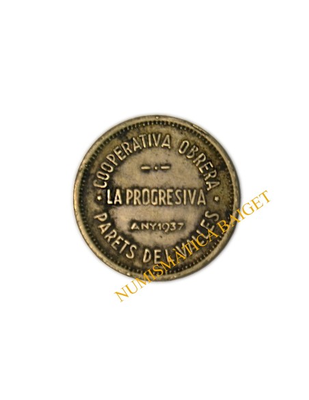 PARETS DEL VALLES (Barcelona), 25 centims 1937 