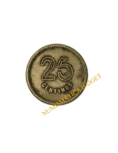 PARETS DEL VALLES (Barcelona), 25 centims 1937 
