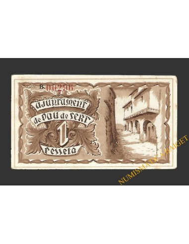 PAU DE SERT (Girona), 1 pesseta 25 de maig del 1937