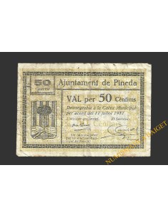 PINEDA (Barcelona), 50 centims  17 de juliol del 1937