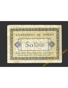 PINEDA (Barcelona), 50 centims  17 de juliol del 1937 2