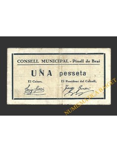 PINELL DE BRAI (Tarragona), 1 pesseta 1937