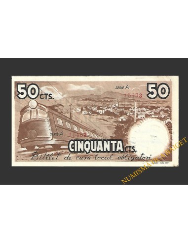 PINS DEL VALLES (Barcelona), 50 centims 12 de maig del 1937