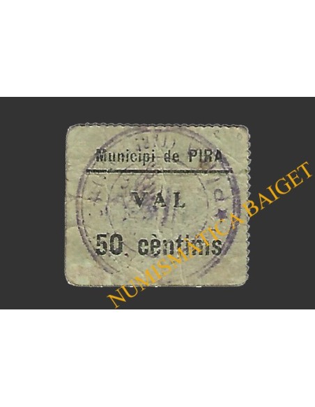PIRA (Tarragona)), 50 centims 1937