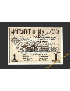 PLA DE CABRA (Tarragona)), 1 pesseta 10 de setembre del 1937
