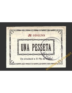 PLA DE CABRA (Tarragona)), 1 pesseta 10 de setembre del 1937 2