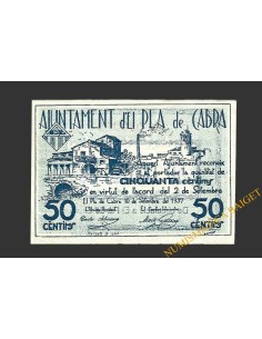 PLA DE CABRA (Tarragona)), 50 centims 10 de setembre del 1937