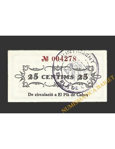 PLA DE CABRA (Tarragona)), 25 centims 10 de setembre del 1937 2