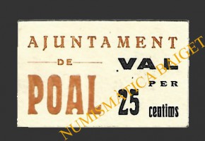 POAL, EL (Lleida). 25 centims. 1937
