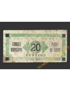 PONT DE SUERT  (Lleida).20 centims. 1937