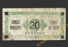 PONT DE SUERT  (Lleida).20 centims. 1937