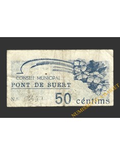 PONT DE SUERT  (Lleida). 50 centims. 1937