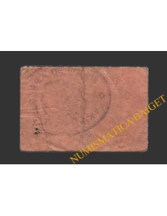 PONTS (Lleida). 50 centims. 1937 (color naranja) 2