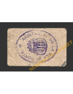 PONTS (Lleida). 50 centims. 1937 (color salmón) 2