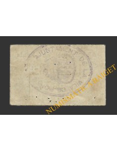 PONTS (Lleida). 25 centims. 1937 (color gris claro) 2