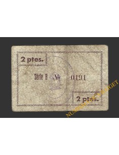 PORRERA (Tarragona).2 pessetes. 28 de maig del 1937  2