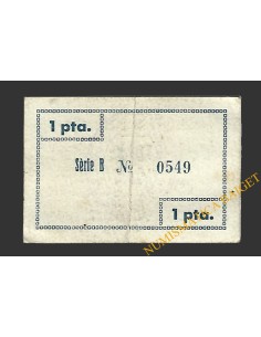 PORRERA (Tarragona).1 pesseta. 28 de maig del 1937  2