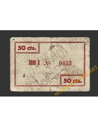 PORRERA (Tarragona). 50 centims. 28 de maig del 1937  