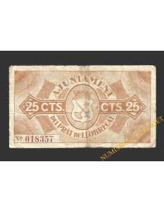PRAT DEL LLOBREGAT, EL (Barcelona). 25 centims 2 de desembre del 1937  2