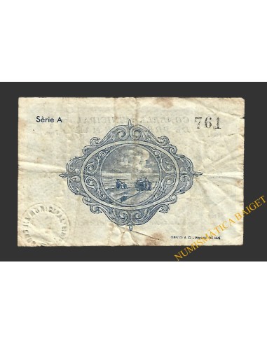 PREMIA DE MAR (Barcelona). 2 pessetes abril del 1937 