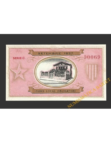 PREMIA DE MAR (Barcelona) 50 centims setembre del 1937 