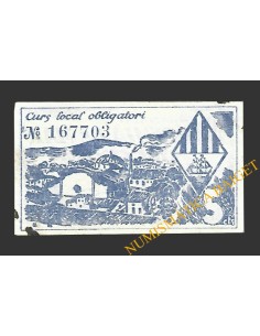 PREMIA DE MAR (Barcelona) 5 centims setembre del 1937  2