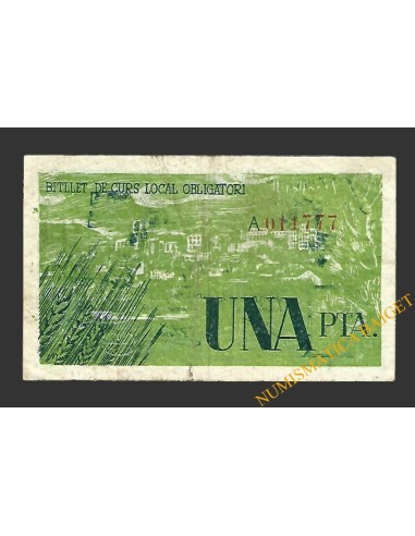 PUIGCERDA (Girona) 1 pesseta juny del 1937 