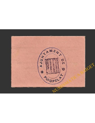 PUIGPELAT (Tarragona) 50 centims 1937 