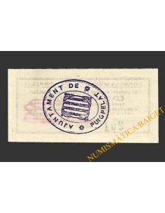 PUIGPELAT (Tarragona) 50 centims 19 de setembre del 1937  2