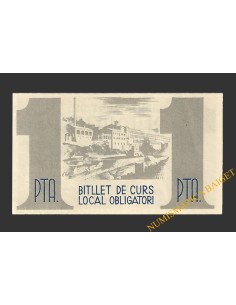 PUIGREIG (Barcelona) 1 pesseta 29 de juny del 1937  2