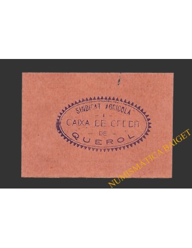 QUEROL (Tarragona) 1 pesseta 1937
